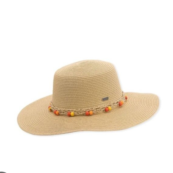 Pistil Fling Sun Hat with Macrame and Beaded Band NWT - Picture 1 of 9